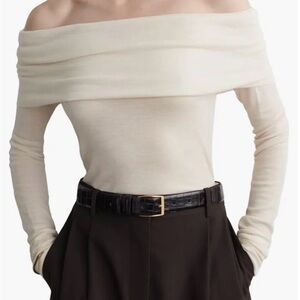 (NWT) COS Brooke Off the Shoulder Merino Wool Top XS
